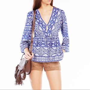 BCBGMAXAZRIA Covina Embroidered Top